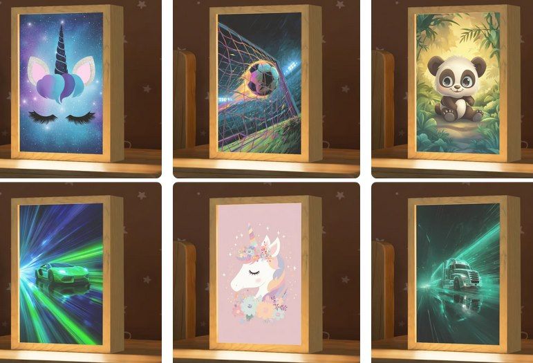 🖼️ Lieblingsfoto: div. Nachtlichter für Kinder als Bild für je 27,12€ (statt 50€)