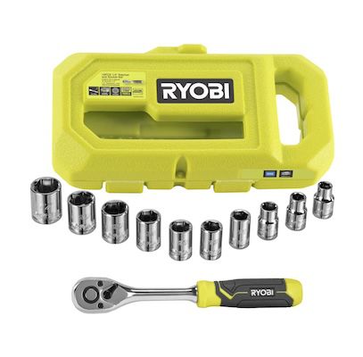 🔧 RYOBI Steckschlüssel-Set mit 1/4″ Ratsche, 9-tlg. ab 23,53€ (statt 35€)