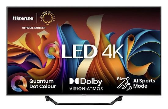 📺 Hisense 55A79NQ   55 Zoll QLED UHD Fernseher für 349€ (statt 508€)