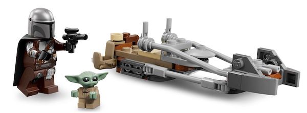🤖 LEGO Star Wars: Der Mandalorianer und Grogu auf Speeder Bike für 6,99€ (statt 13€)