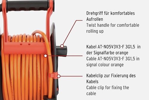 🔌 Brennenstuhl Garant V2 IP44 Outdoor Kabeltrommel 25m + Safe Box für 57,46€ (statt 70€)
