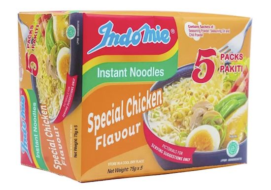 🍜 4x 5er Pack Indomie Instantnudeln Special Chicken, je 75g für 3,76€ (statt 14€)