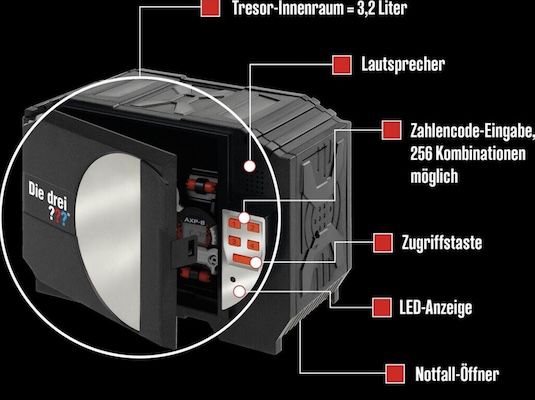 🔐 KOSMOS Die drei ???   Digitaler Tresor mit Sprachalarm ab 18,99€ (statt 25€)