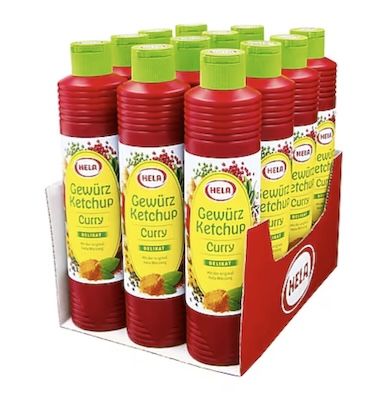 🍅 12x Hela Curry Gewürz Ketchup Delikat (je 800 ml) für 23,42€ (statt 28€)