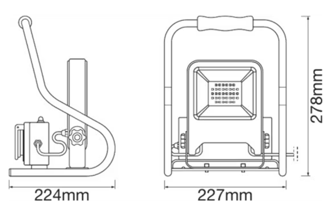 🔦💡 2x Ledvance Worklight R Stand Baustrahler je 20W für 32,90€ (statt 70€)