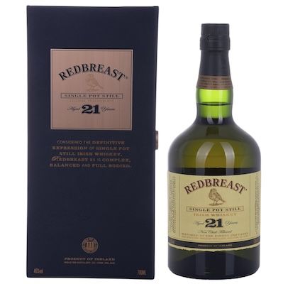 🥃 Redbreast 21 Years Old Single Pot Still Irish Whiskey, 46% Vol. für 157,55€ (statt 189€)