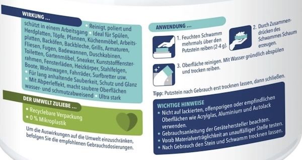 🧽 3x Dr. Beckmann Putzstein mit Limettenduft, 550g ab 4,50€ (statt 11€)