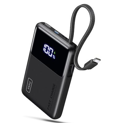 🔋 INIU ultraflache 10.000mAh Powerbank mit USB-C Kabel für 12,74€ (statt 25€)