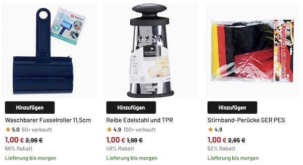 🔥 Haushalts Artikel nur 1€ + 3€ Gutschein ab nur 6€ + keine VSK