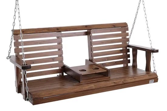 🏡 SucceBuy Holz Hollywoodschaukel 1,5 m mit 400 kg Tragkraft für 94,99€ (statt 146€)