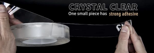 🖼️ 5x 4er Pack Nano Gel doppelseitiges Klebeband (durchsichtig), extra stark für 4,45€ (statt 20€)