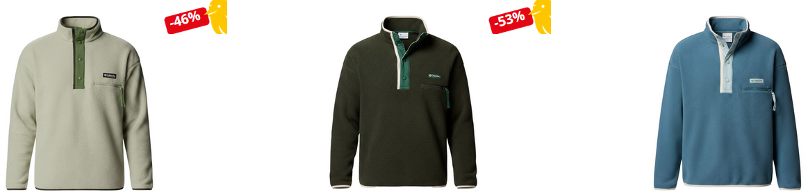 🥼 Columbia Helvetia Half Snap Herren Fleece Jacke für 39,98€ (statt 51€)