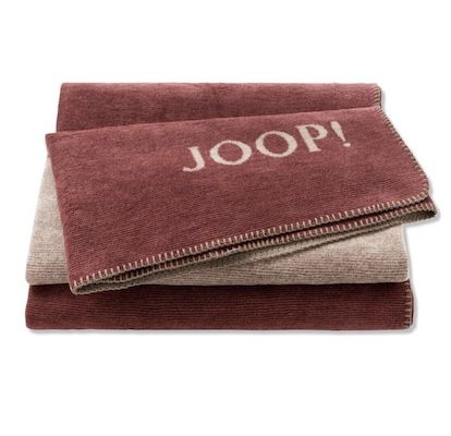 🫠 Joop! Melange-Doubleface Decke in Rouge-Chateau, 150×200 cm für 45,94€ (statt 65€)