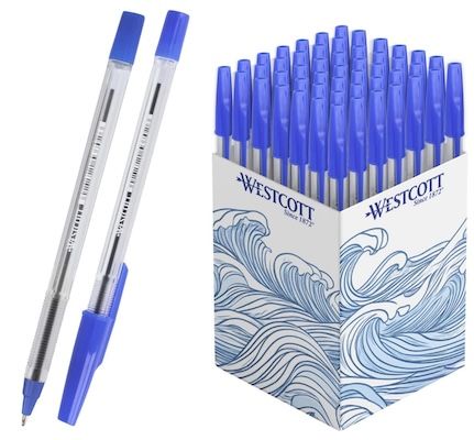 ✍️ 50x Westcott Kugelschreiber, Strickstärke M 0,5mm für 7€ (statt 10€)