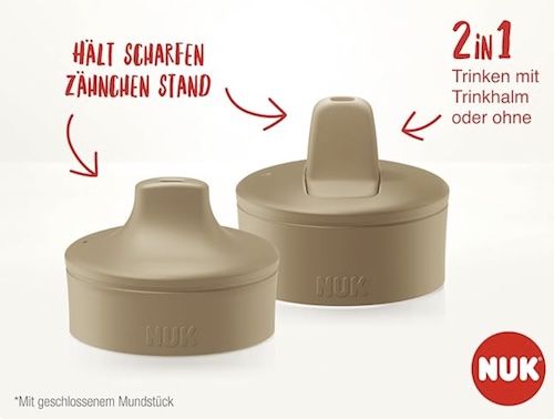 🍼 NUK Mini Me Cup Set mit Sip & Flip Aufsätze für 4,89€ (statt 17€)