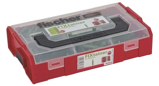 🔩 Fischer 534094 Fixtainer UX GREEN Box Dübelset, 210 Teile ab 19,23€ (statt 28€)