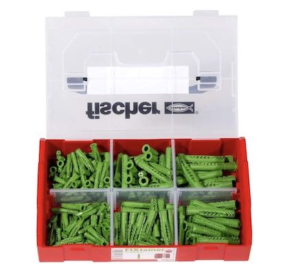 🔩 Fischer 534094 Fixtainer UX GREEN Box Dübelset, 210 Teile ab 19,23€ (statt 28€)