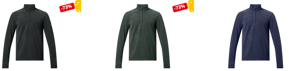 McKinley Amarillo II Herren Fleecepullover Halfzip für 12,98€ (statt 24€)