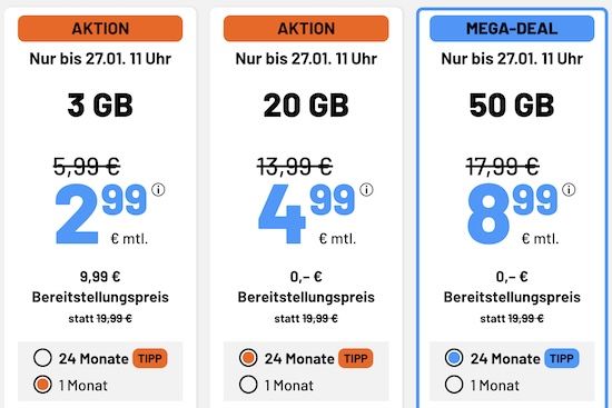 👌 Für Wenignutzer 📱 Sim.de Allnet-Flat mit 3GB 5G für 2,99€ mtl. - auch monatlich kündbar 👌 Für Wenignutzer 📱 Sim.de Allnet Flat mit 3GB 5G für 2,99€ mtl. auch monatlich kündbar