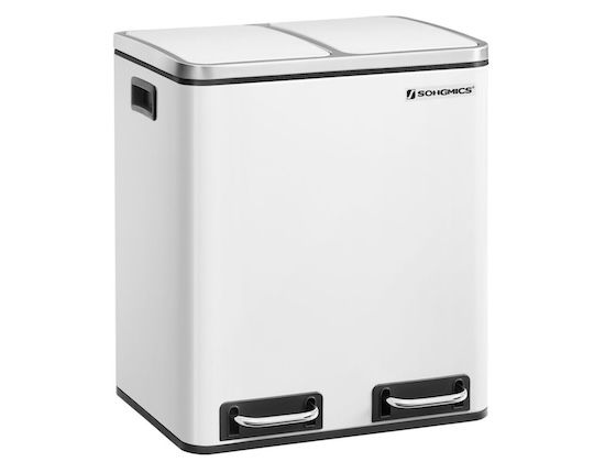 🚮 SONGMICS Stahl Abfalleimer 2 x 15L mit Soft Close ab 41€ (statt 58€)