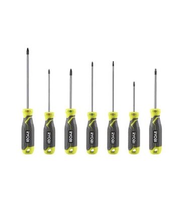 🪛 RYOBI Schraubendreher-Set, 7-tlg. ab 13,46€ (statt 23€)
