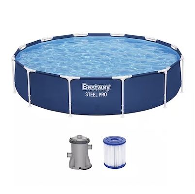 💦 Bestway Steel Pro Frame Pool Set mit Filterpumpe 366x76cm ab 65,94€ (statt 137€)