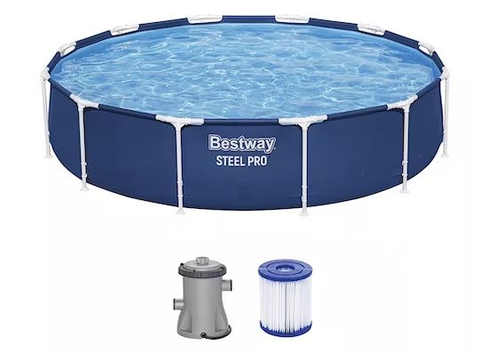 💦 Bestway Steel Pro Frame Pool Set mit Filterpumpe 366x76cm ab 65,94€ (statt 137€)