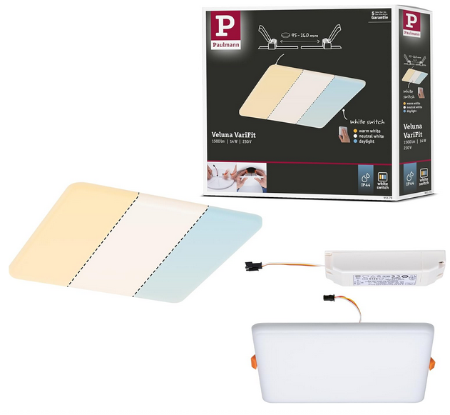 💡💡 2x Paulmann Veluna WhiteSwitch Einbauleuchten für 19,99€ (statt 39€)