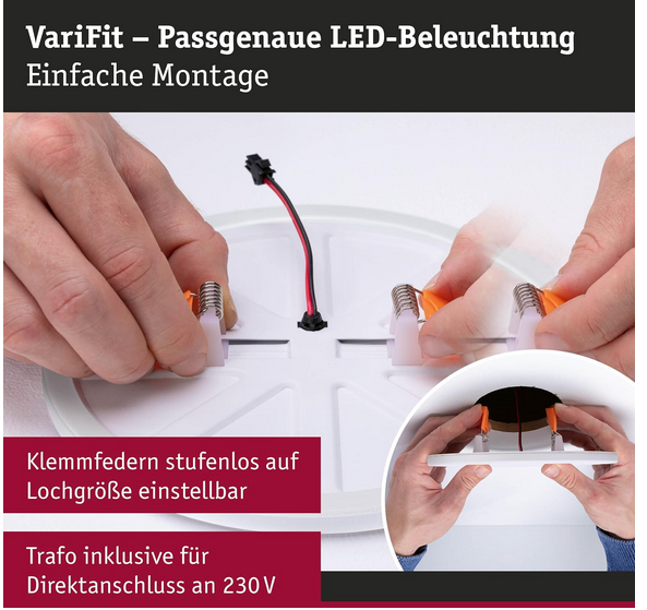 💡💡 2x Paulmann Veluna WhiteSwitch Einbauleuchten für 19,99€ (statt 33€)