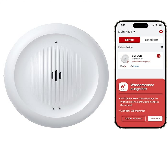 X-SENSE SWS0B WLAN Wassermelder mit Frostwarnung 2-in-1 für 23,98€ (statt 30€)