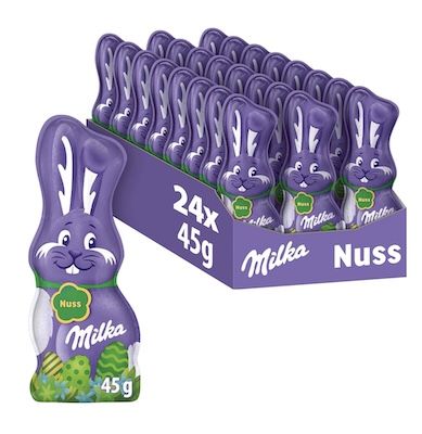 🍫 24x 45g Milka Schmunzelhase Nuss ab 20,28€ (statt 29€)