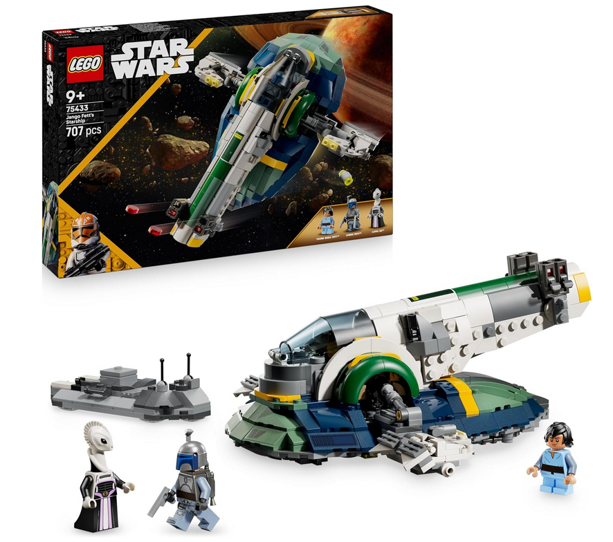 Lego 75433 Angriff der Klonkrieger Jango Fetts Sternenschiff 707 Teile für 42,99€ (statt 51€)