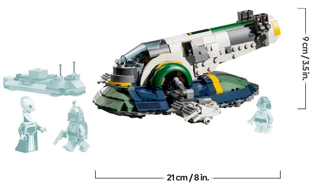 Lego 75433 Angriff der Klonkrieger Jango Fetts Sternenschiff 707 Teile für 42,99€ (statt 51€)