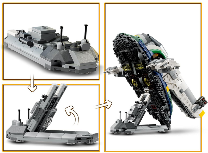 Lego 75433 Angriff der Klonkrieger Jango Fetts Sternenschiff 707 Teile für 42,99€ (statt 51€)