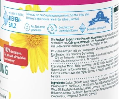 💆♀️ Kneipp Badekristalle Muskel Entspannung, 720g für 3,75€ (statt 5€) - Prime 💆♀️ Kneipp Badekristalle Muskel Entspannung, 720g für 3,75€ (statt 5€) Prime