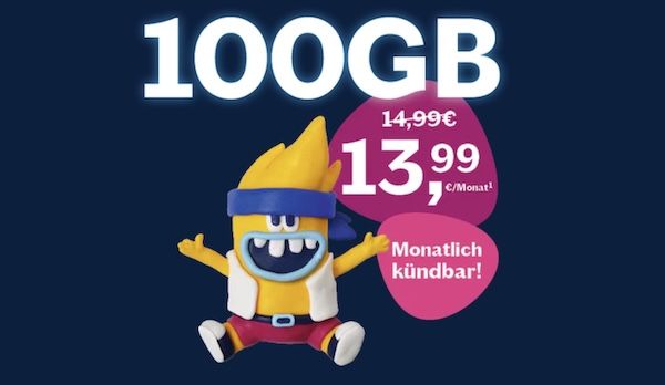 Lebara: o2 Allnet Flat mit 100GB & 300 Minuten in 50 Länder für 13,99€ mtl. + 15€ Bonus