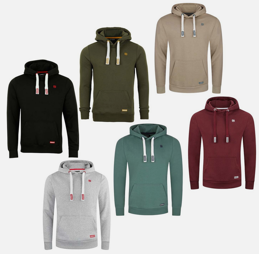 riverso RIVLinus Herren Hoodie Regular Fit für je 29,99€ (statt 40€)
