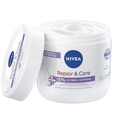 🧴 NIVEA Repair & Care Creme parfümfrei (400ml) ab 5,39€ (statt 7€) – Prime