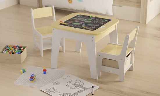 🪑 Juskys Kindersitzgruppe Milou aus Holz (Tisch + 2 Stühle) für 45,59€ (statt 68€) 🪑 Juskys Kindersitzgruppe Milou aus Holz (Tisch + 2 Stühle) für 45,59€ (statt 68€)