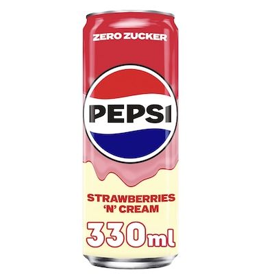 🥤🍓 24x Pepsi Zero Zucker Strawberry ’n‘ Cream, 330 ml für 16,99€ (statt 24€) – nur 0,71€/Dose