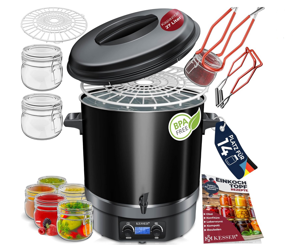 KESSER LF280108 Einkochautomat & Glühweinkocher 27 Liter für 73,80€ (statt 85€)