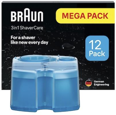 💧 12er Pack Braun 3in1 ShaverCare Reinigungskartuschen für 45,58€ (statt 58€)