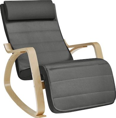 💺 SONGMICS Schaukelstuhl mit Armlehnen & verstellbarer Fußstütze ab 38,49€ (statt 67€)