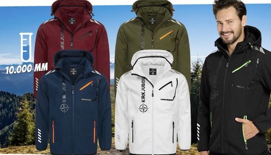 🧥 Kirkjubøur Alvik Herren Softshelljacke mit 10.000 mm Wassersäule ab 30,94€ (statt 37€)