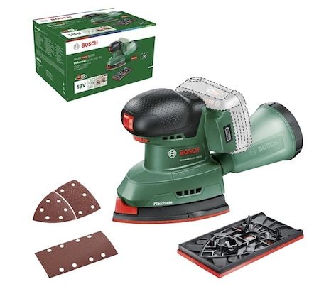 👷‍♂️ Bosch UniversalSander 18V-10 Akku-Schleifer für 39,98€ (statt 55€)