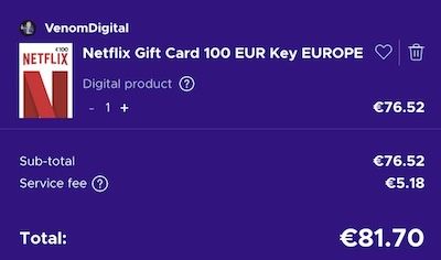 🍿 100€ Netflix Guthaben ab 81,70€