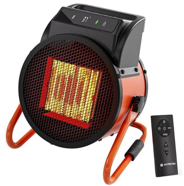 ♨️ AAOBOSI 3.000W Heizlüfter mit Fernbedienung & digitalem Thermostat für 49,99€ (statt 66€)