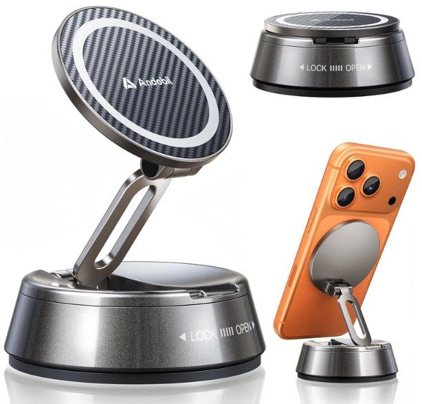 🚗 andobil Handyhalterung mit Magsafe (20x N55 Magnete & 80 kPa Saugkraft) für 15,99€ (statt 30€)