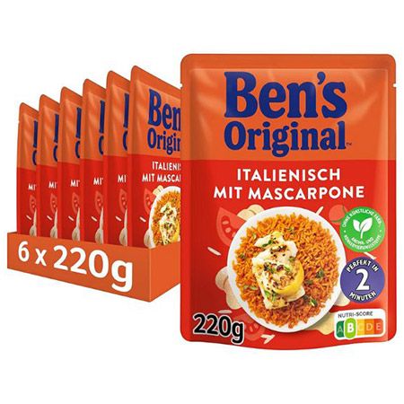 🍚 6x Bens Original Express Reis Italienisch mit Mascarpone ab 8,39€ (statt 14€)