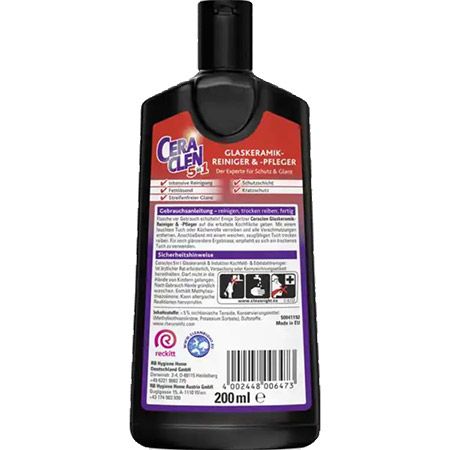 ✨ 3 Fl. Ceraclen 5in1 Glaskeramik & Induktion Reiniger ab 4,10€ (statt 11€)